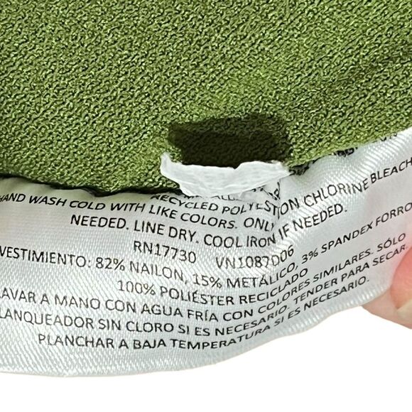 NWT Fe Noel X Target Metallic Green One Piece Bathing Suit, Size XXL - Picture 13 of 13